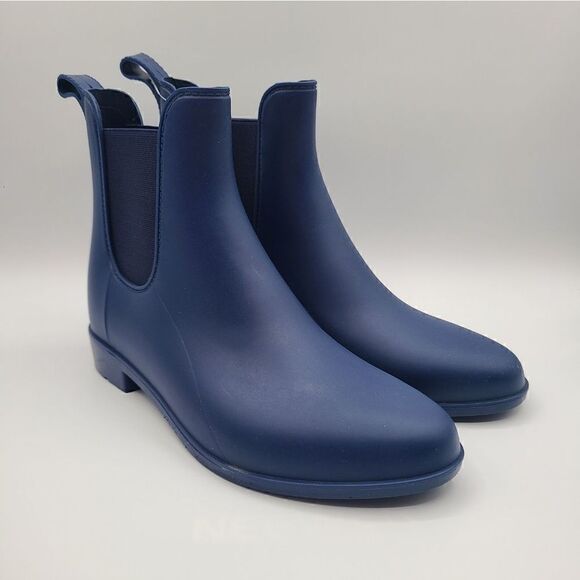 Blue Chelsea Rain Boots Women's Size 7 - Picture 1 of 6